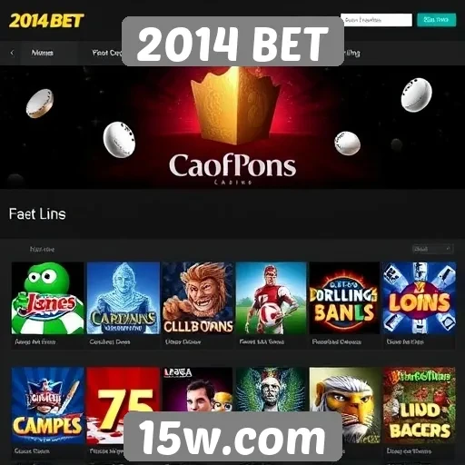 Opções de jogos disponíveis na plataforma 2014 BET